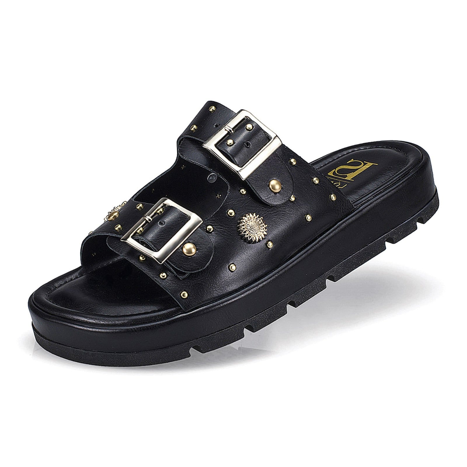 Sandália Rasteira Papete Flatform Spyke Fivela