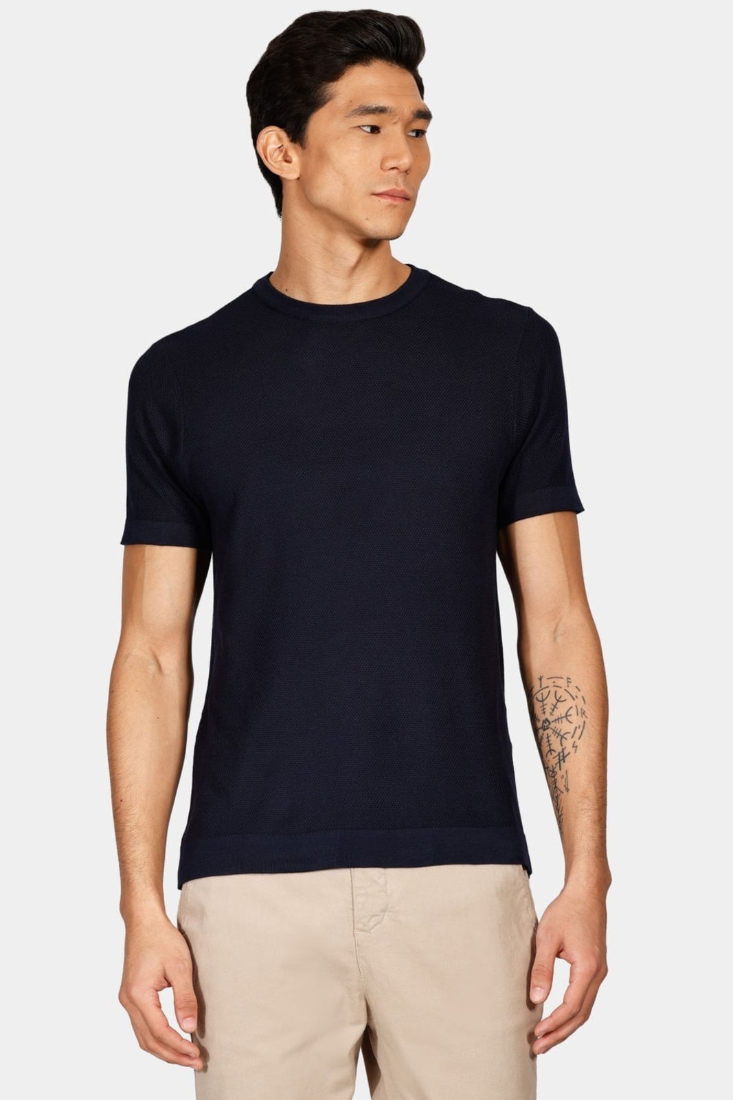 Imagem principal Tricot Aramis Manga Curta Ponto Pipoca Marinho Aramis incolor