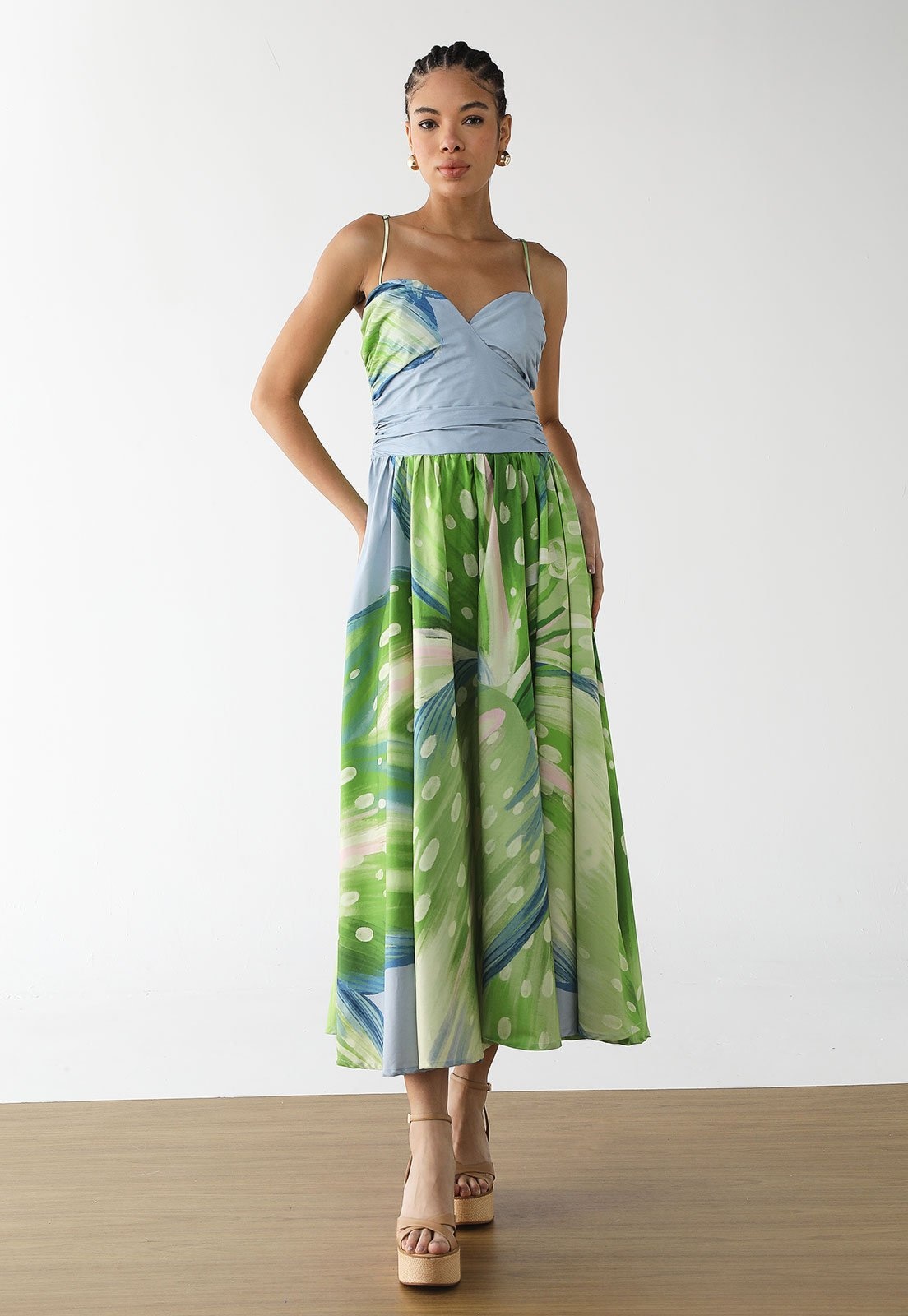 Imagem principal Vestido Feminino Farm Longo Estampado FARM verde