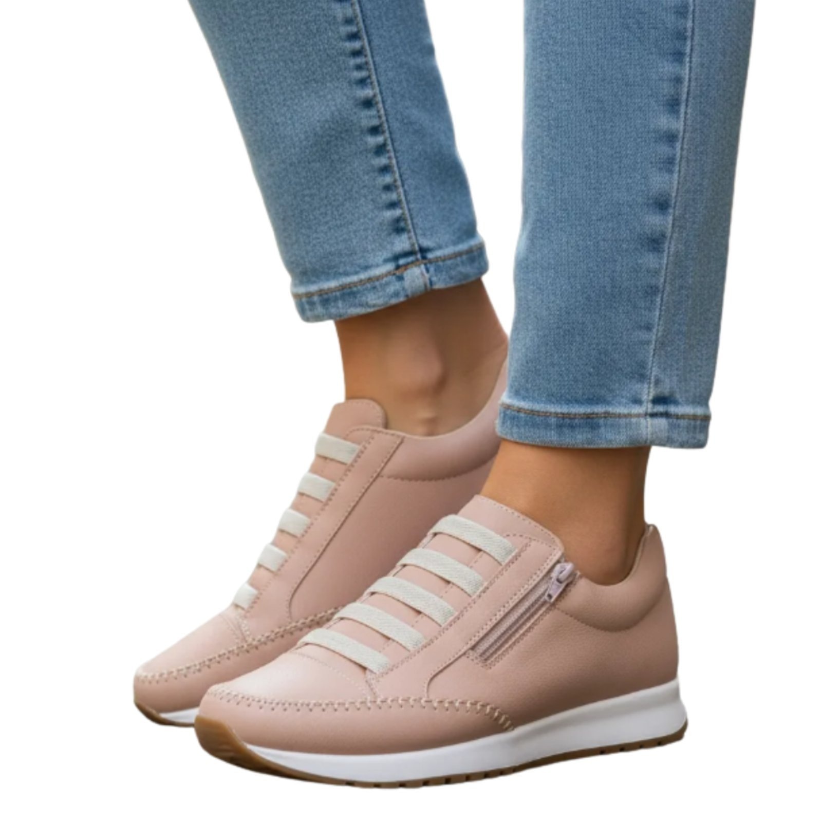 Imagem principal Tênis Feminino Casual Rosê Confortável ROMEU E JULIETA SHOES nude