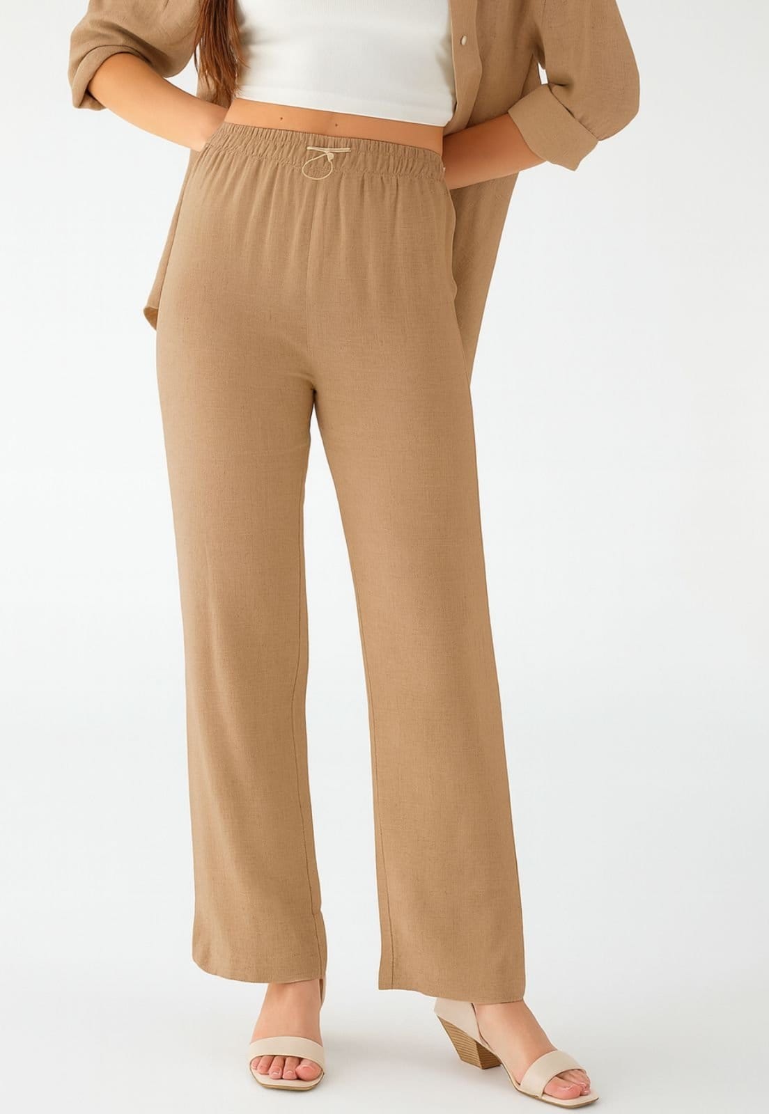 Calça Pantalona Levosch De Linho