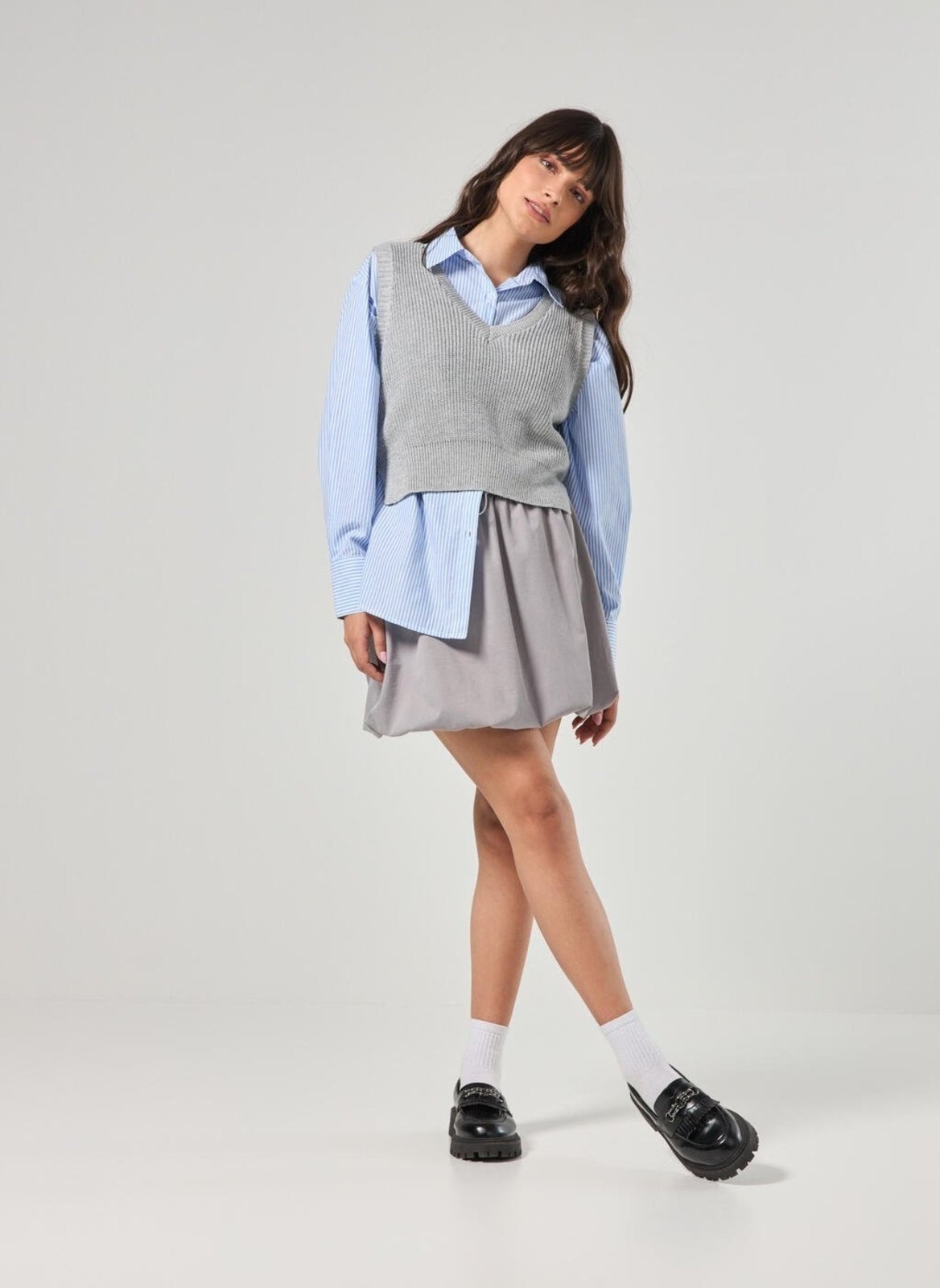 Imagem principal Saia Cinza Balonê Youcom multicolorido