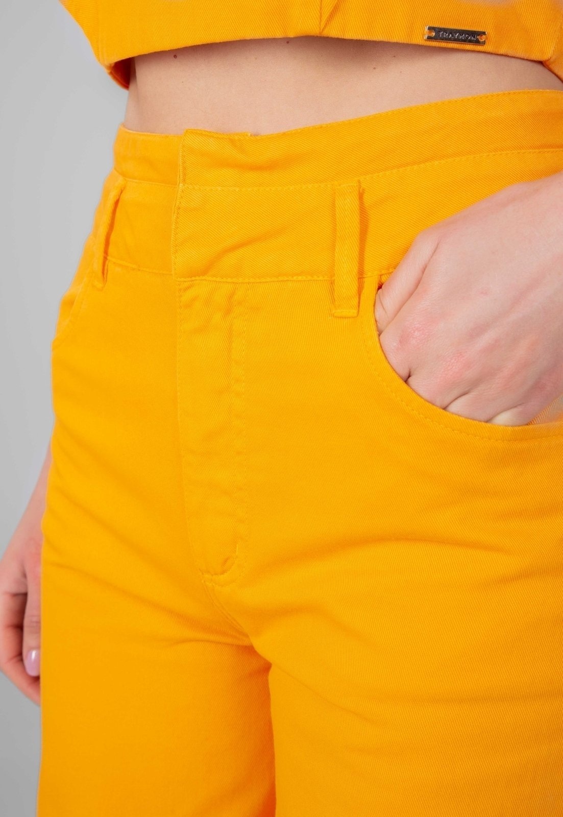Imagem principal Calça Jeans Traymon Pantalona 4 Bolsos Mango Traymon laranja