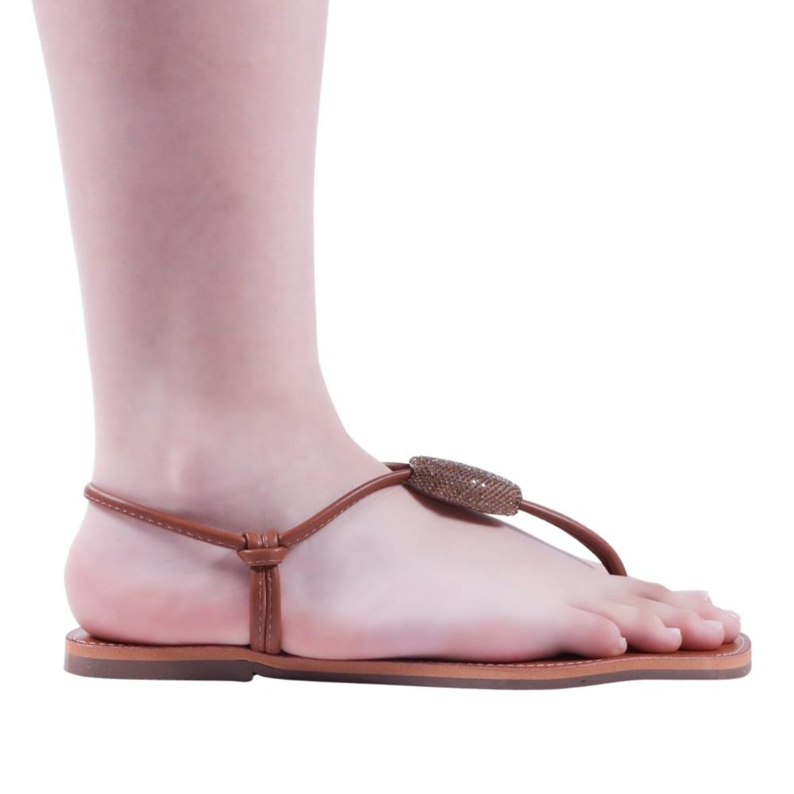 Sandália Feminina Rasteira Zariff 96315 Caramelo