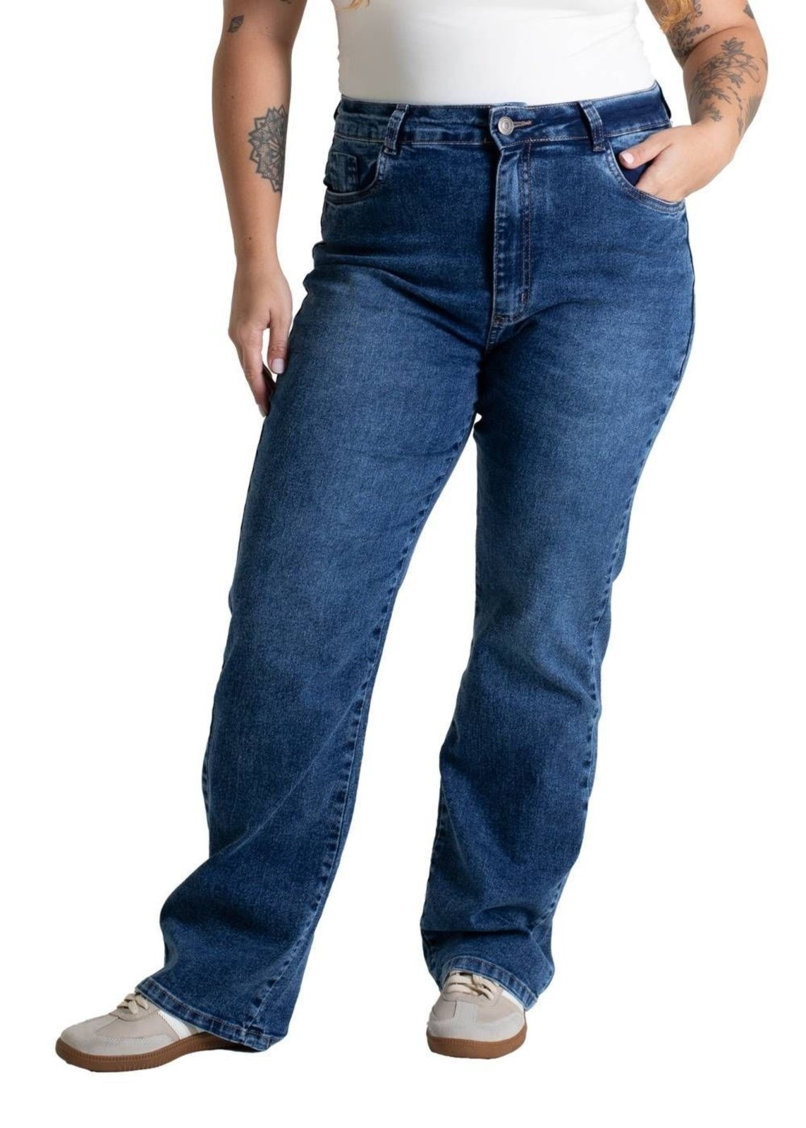 Imagem principal Calça Jeans Sawary Wide Leg Petit - 279965 Sawary azul