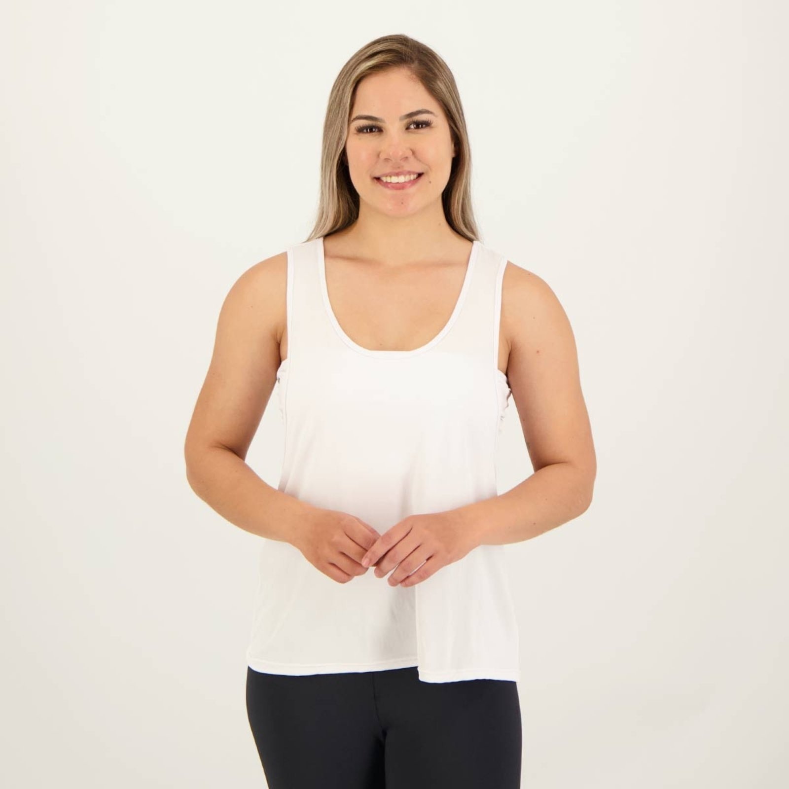 Imagem principal Regata Cavada Selene Feminina Branca SELENE branco