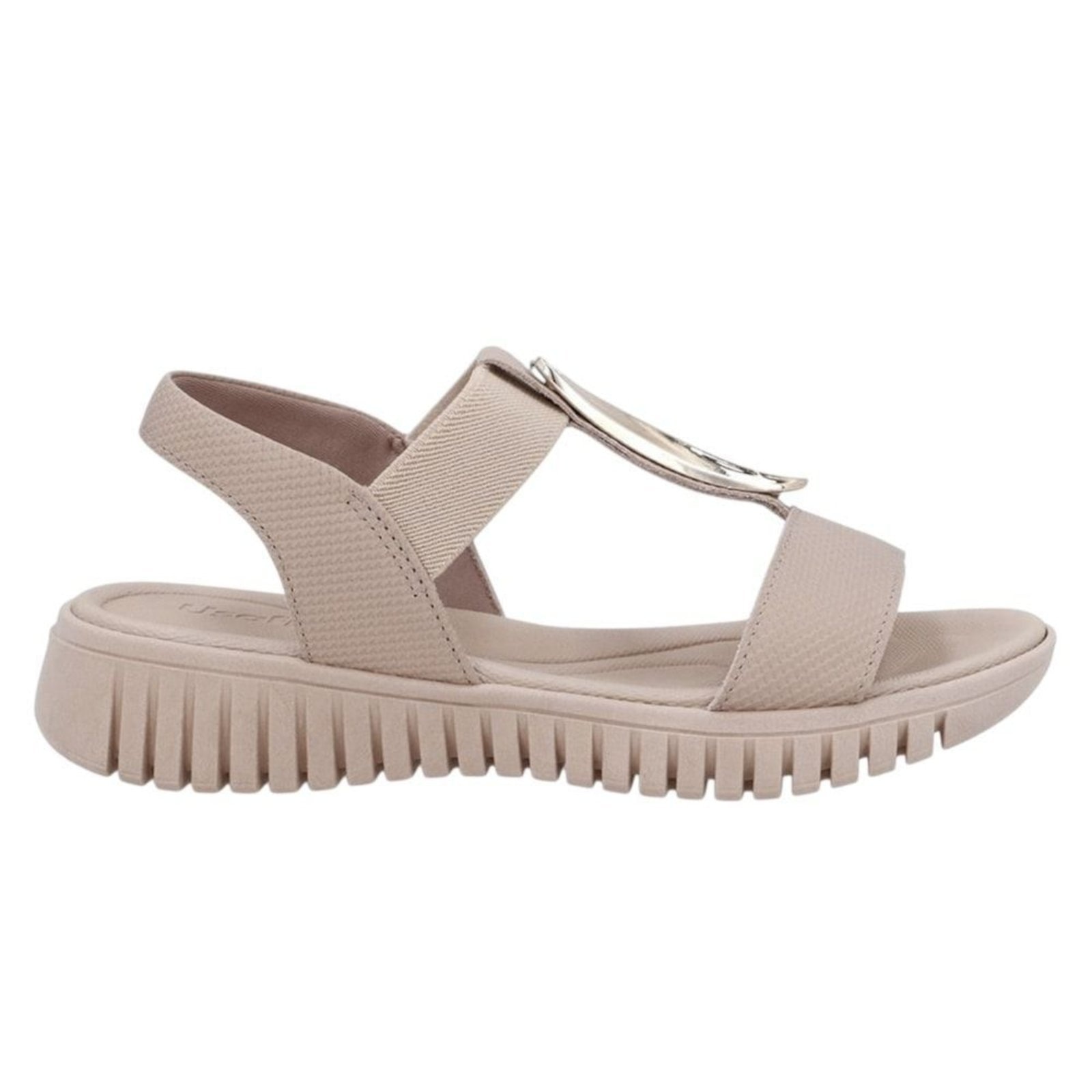 Imagem principal Sandália Usaflex Enfeite Dourado Feminina Usaflex nude