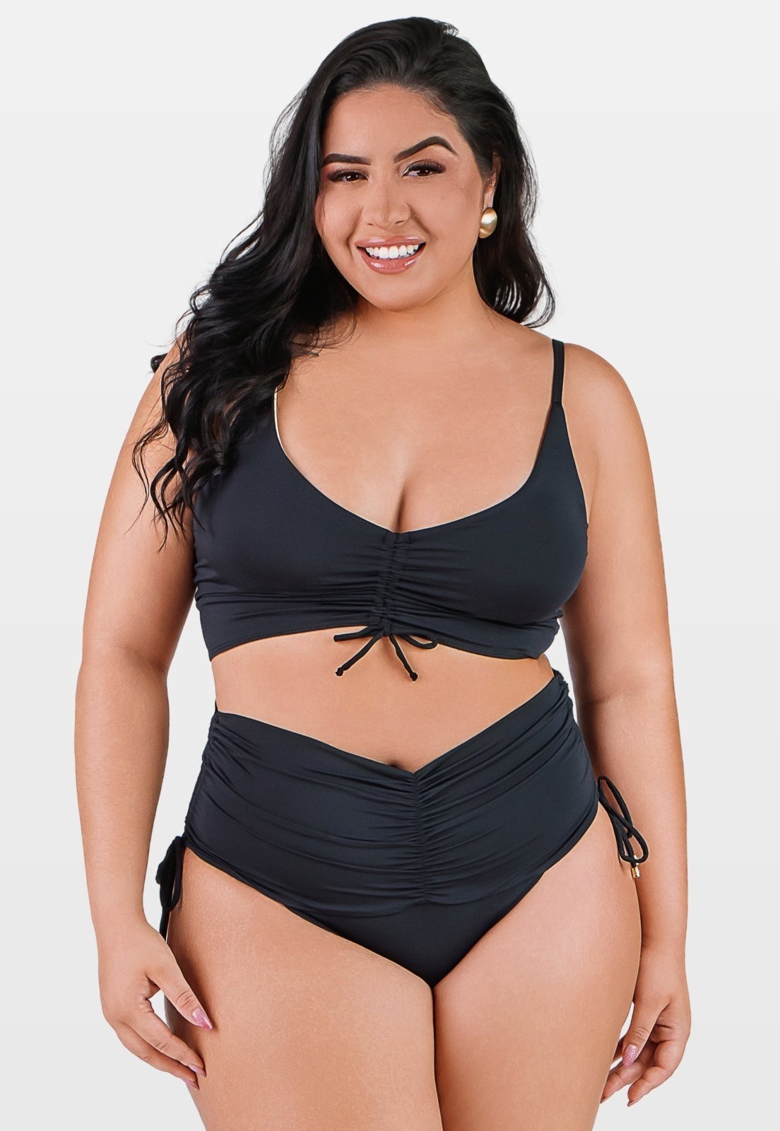 Imagem principal Biquíni Summer Soul Cropped Hot Pants Plus Size Summer Soul preto