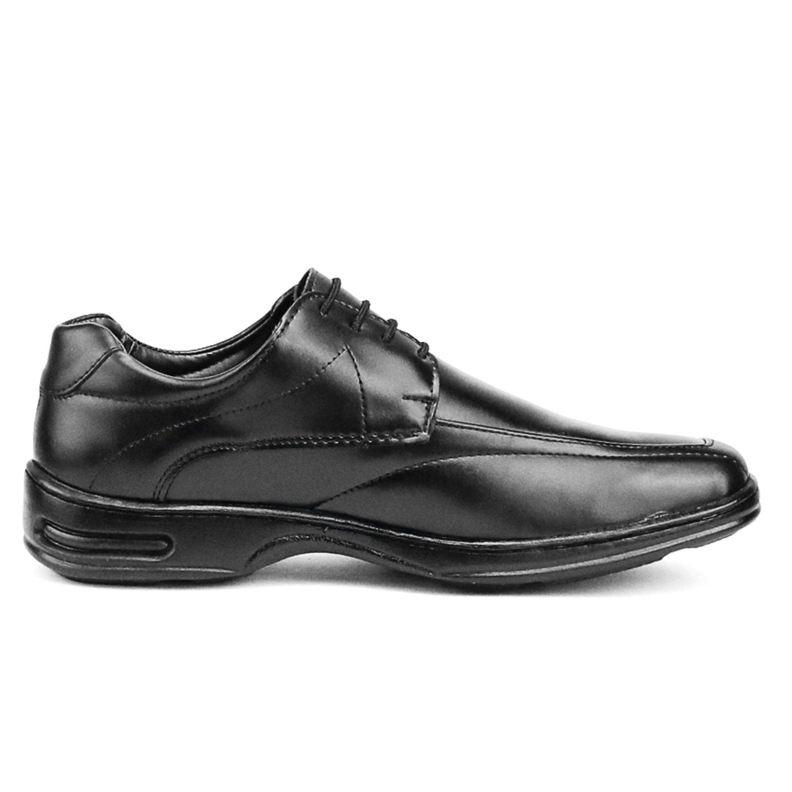 Imagem principal Sapato Social Masculino Couro Cadarço Confortavel Elegante Sapatofran preto