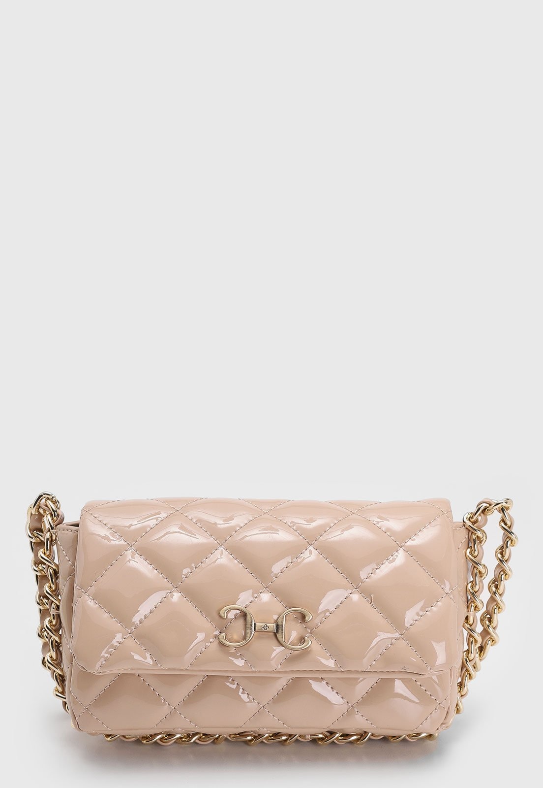 Imagem principal Bolsa Tiracolo Capodarte Verniz Alça Corrente Capodarte nude