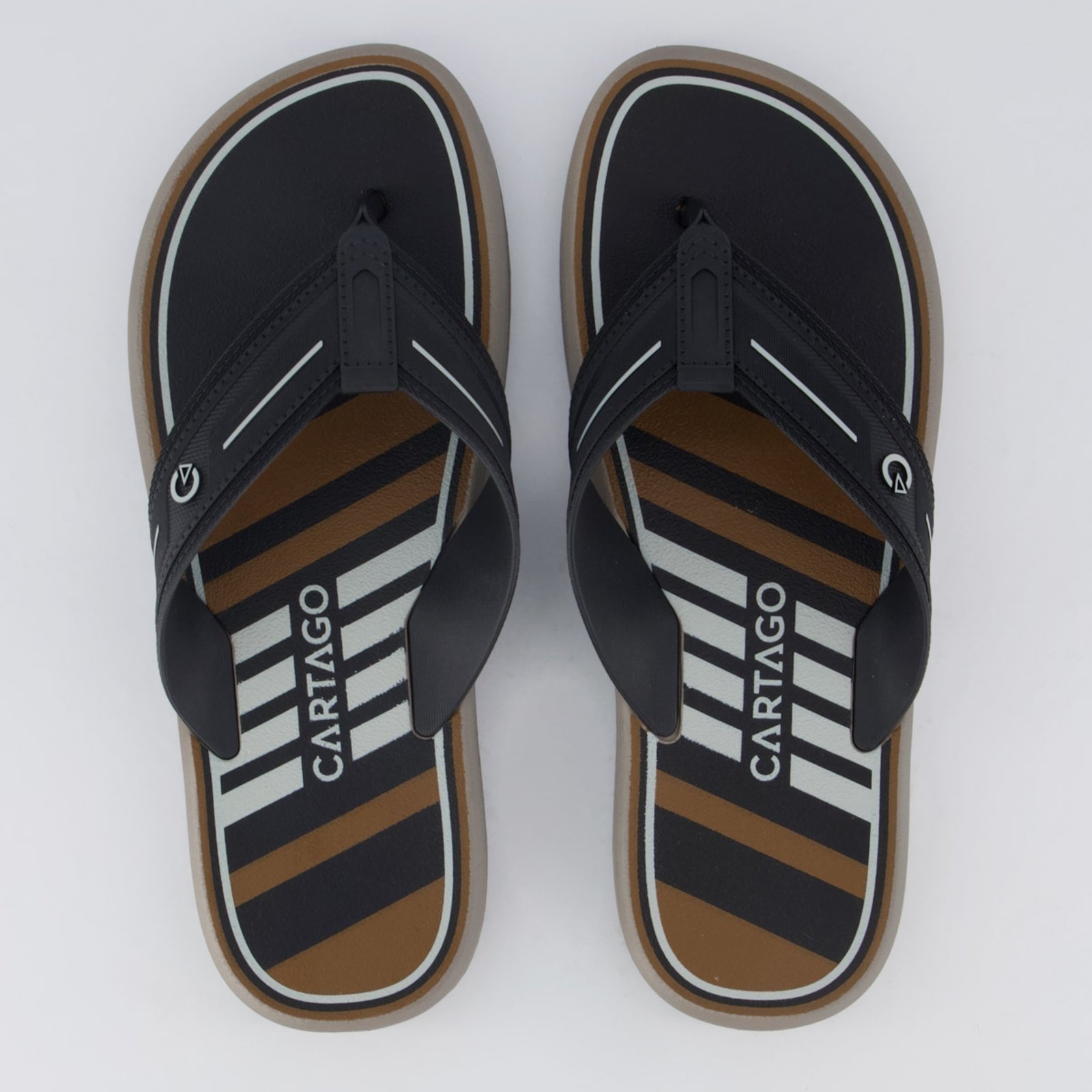 Imagem principal Chinelo Cartago Palermo II e Preto CARTAGO cinza