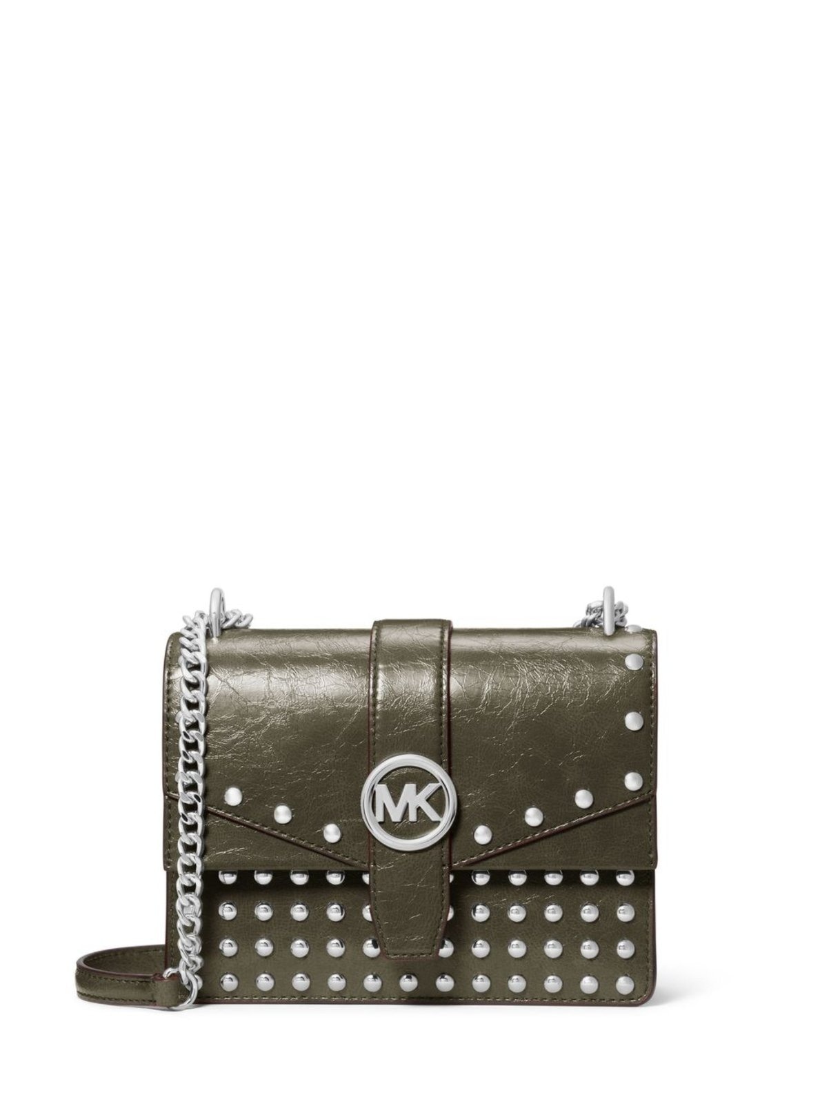 Imagem principal Bolsa Transversal Greenwich Com Tachas 35F5sgrc1y333 Michael Kors verde