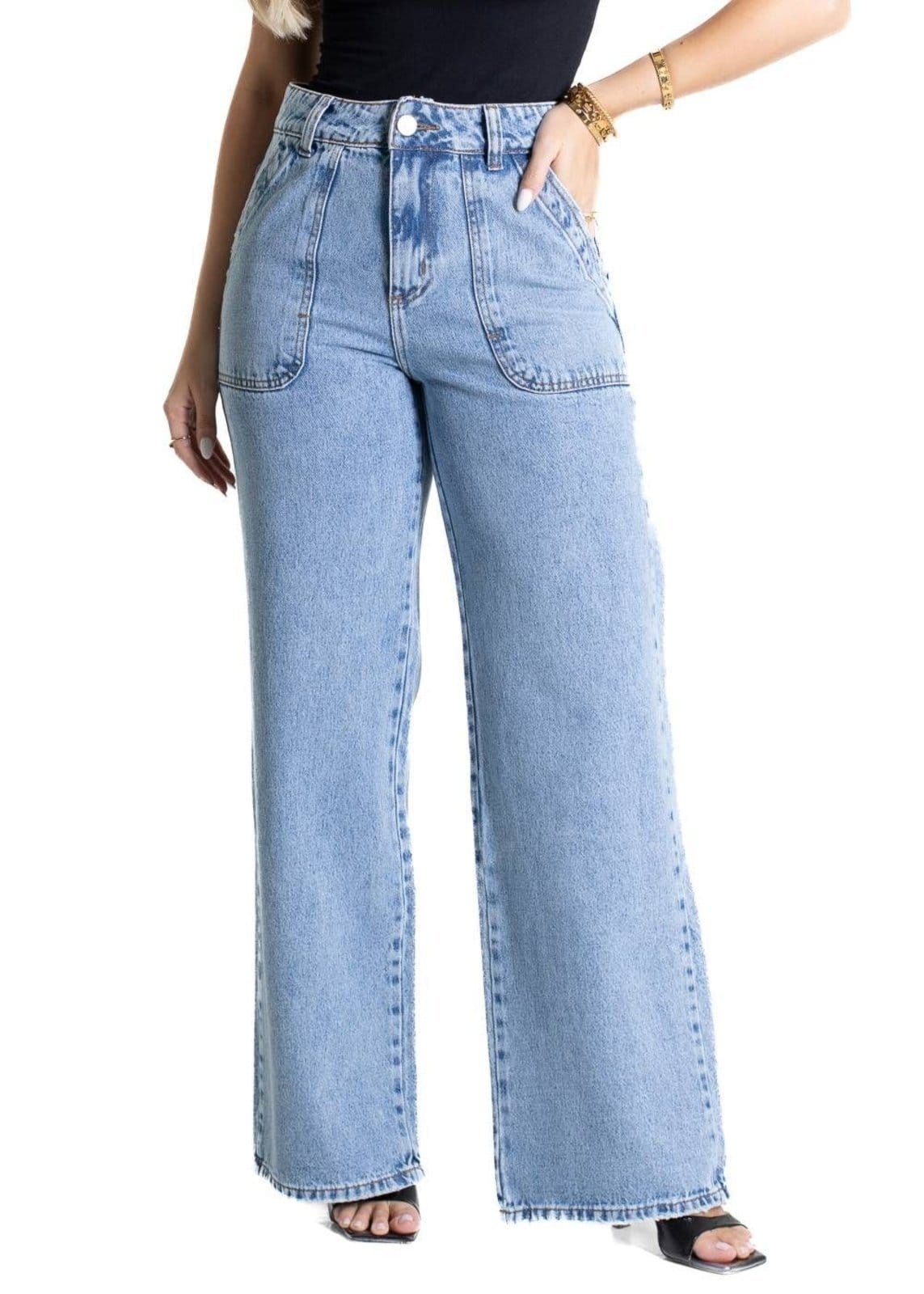 Calça Jeans Sawary Wide Leg - 281135