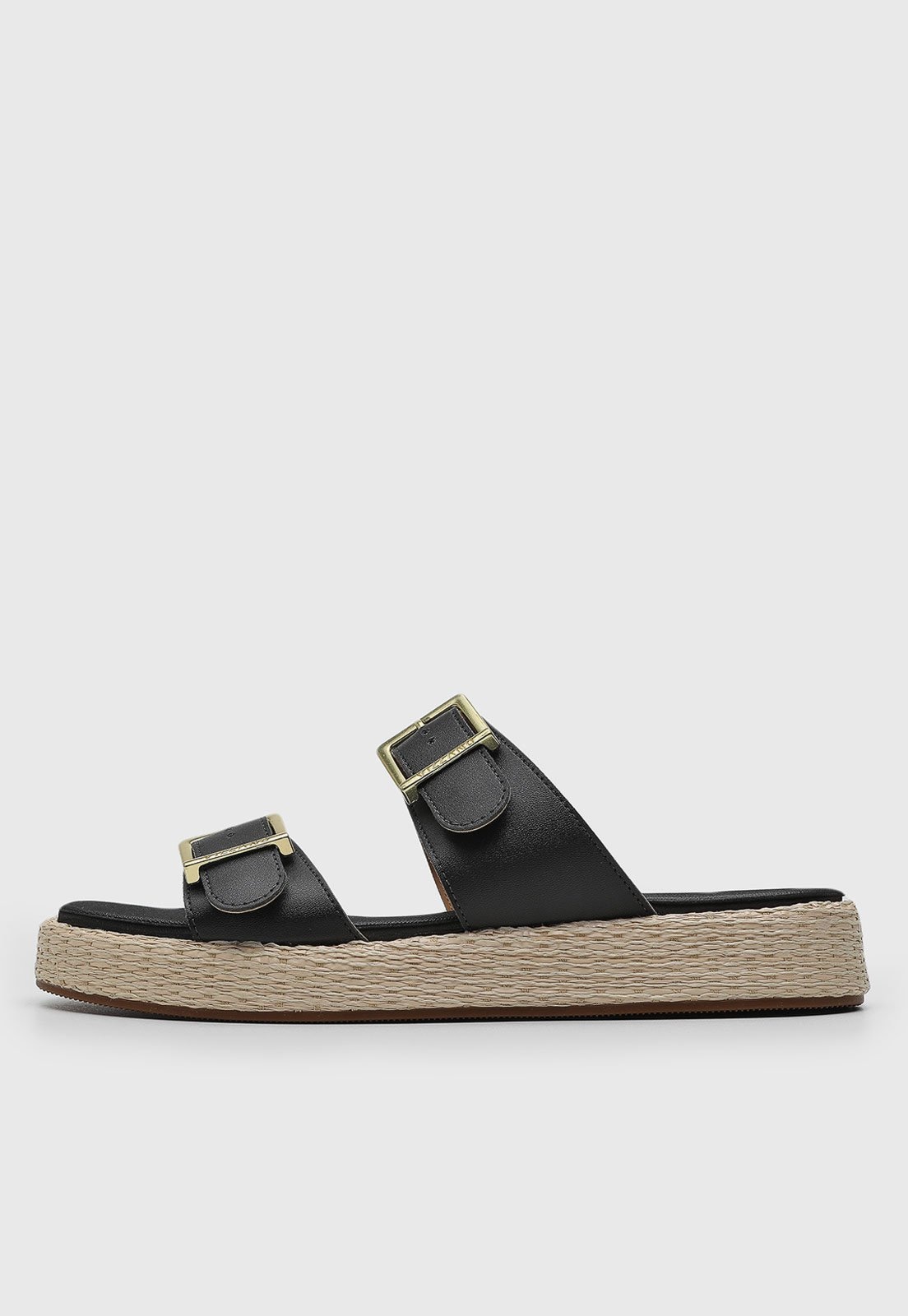 Imagem principal Rasteira Feminina Vizzano Duas Tiras Fivelas Preta VIZZANO preto