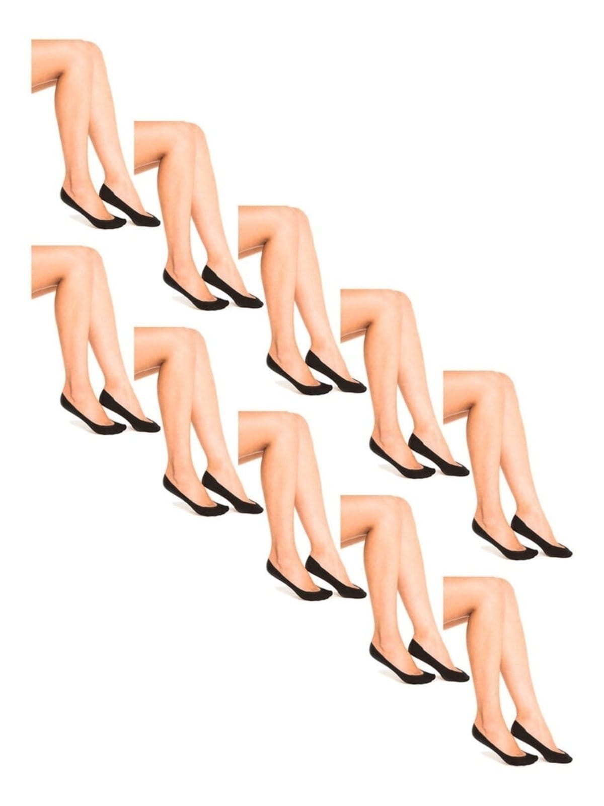 Kit 10 Pares de Sapatilhas Fio 70 Trifil 6136