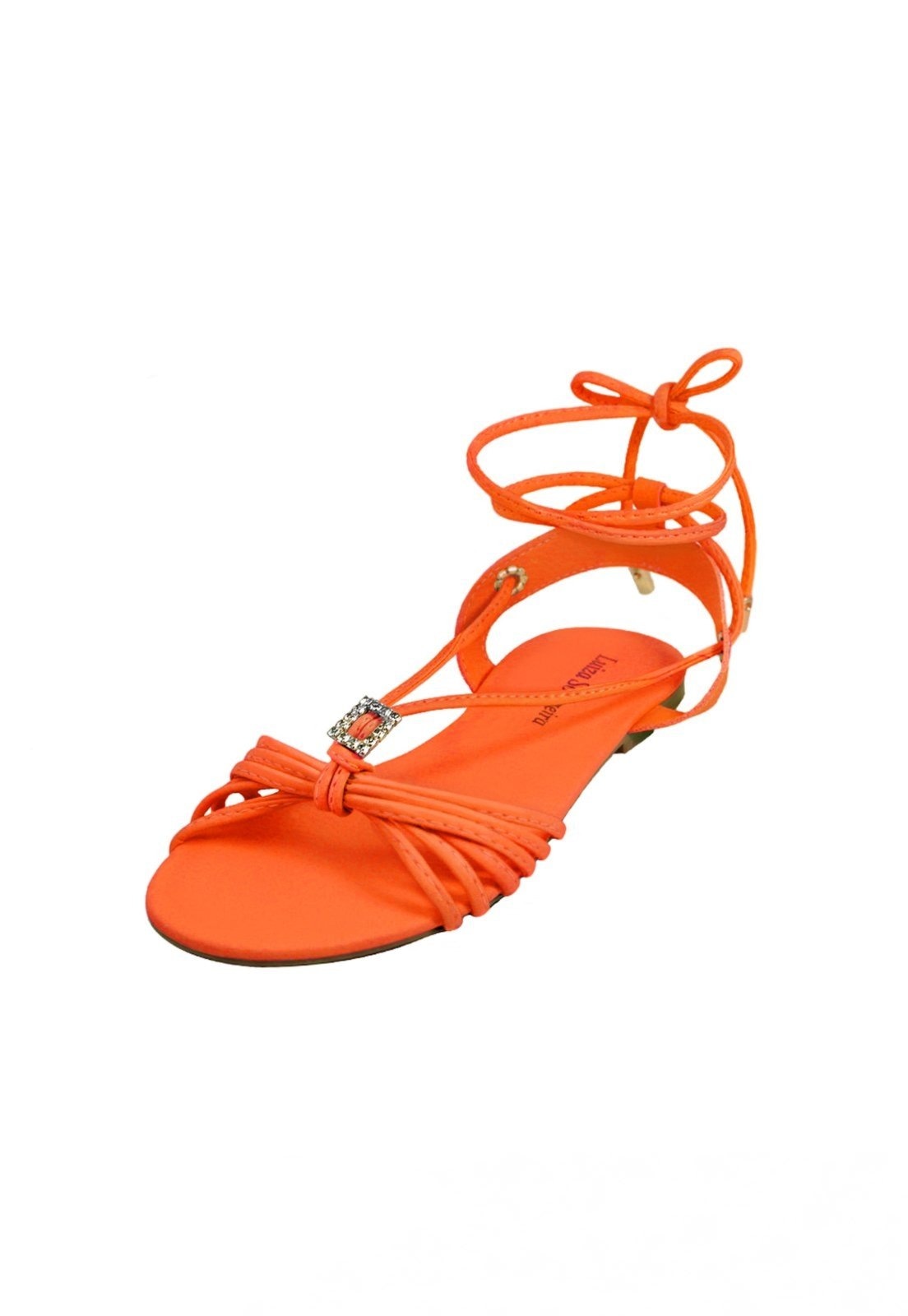 Imagem principal Rasteira Strass Troca Tira Luiza Sobreira Mod. 2028-2 Luiza Sobreira laranja