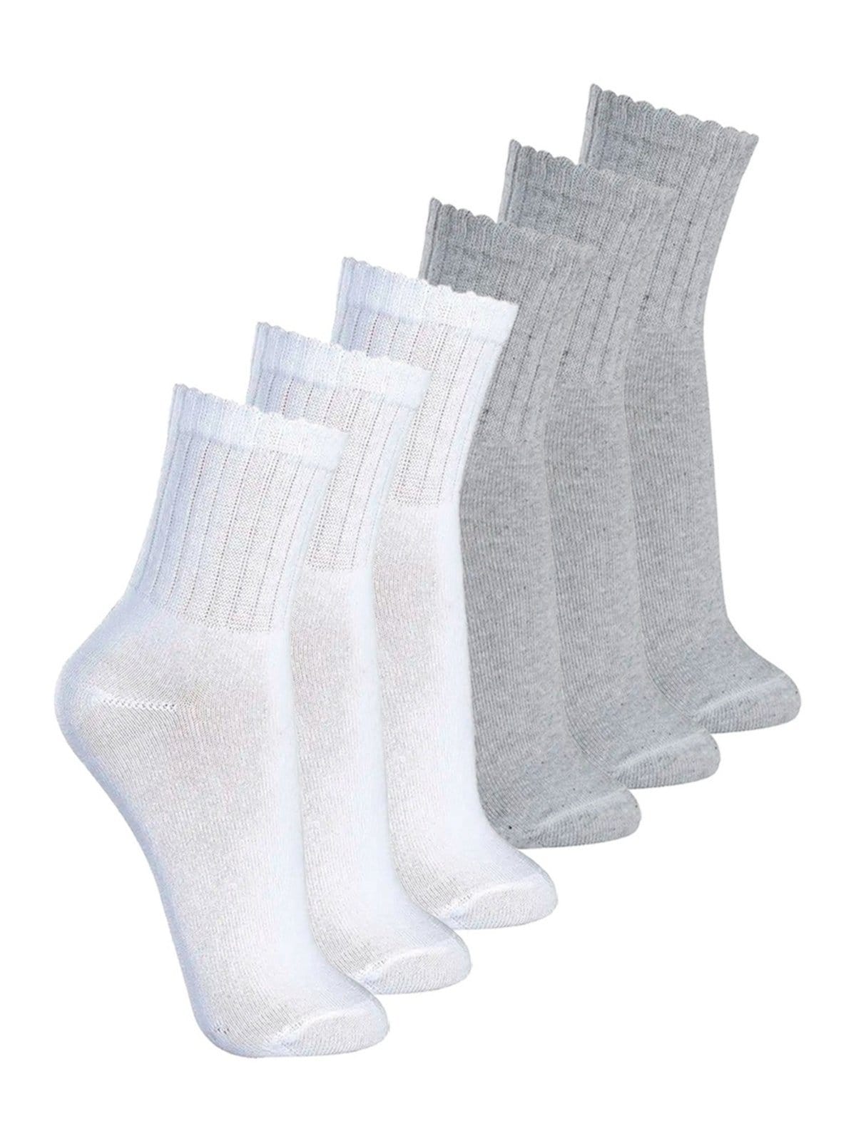 Kit com 6 Pares de Meias Esportiva Cano Médio Lupo