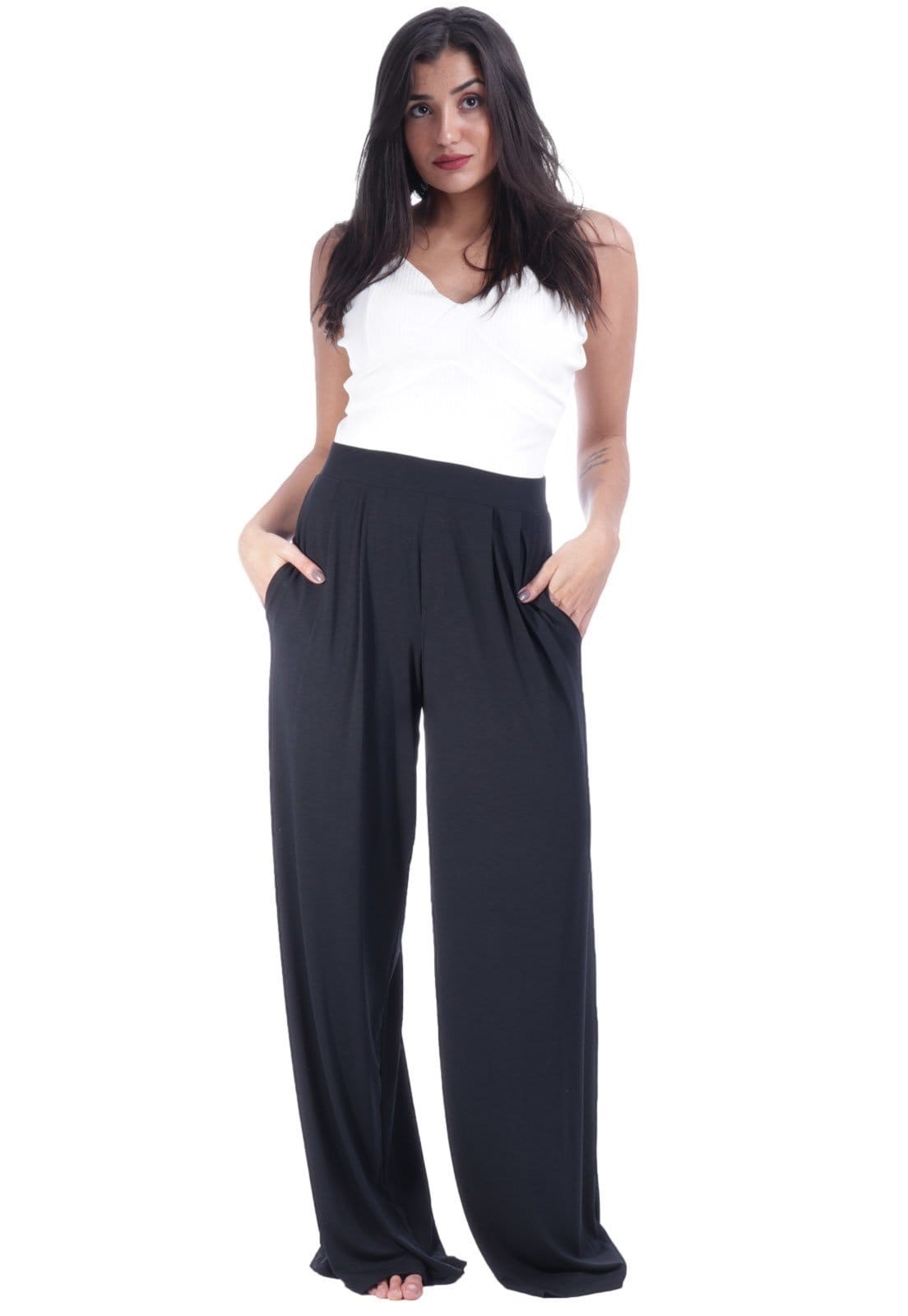 Calça Amazonia Vital Prega Yoga Fitness Preta