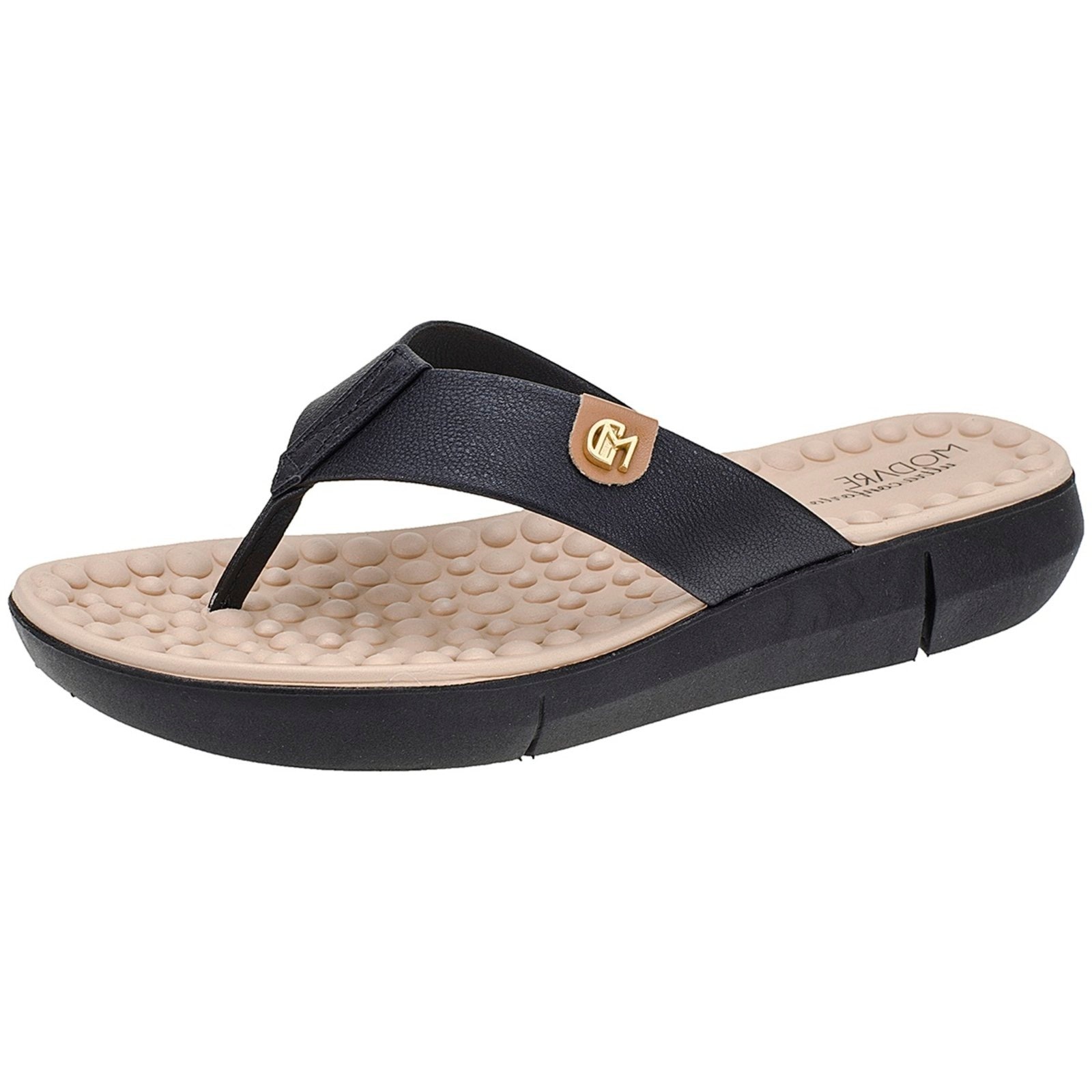 Imagem principal Chinelo Sense Flex Ortopédico Modare Angipé preto