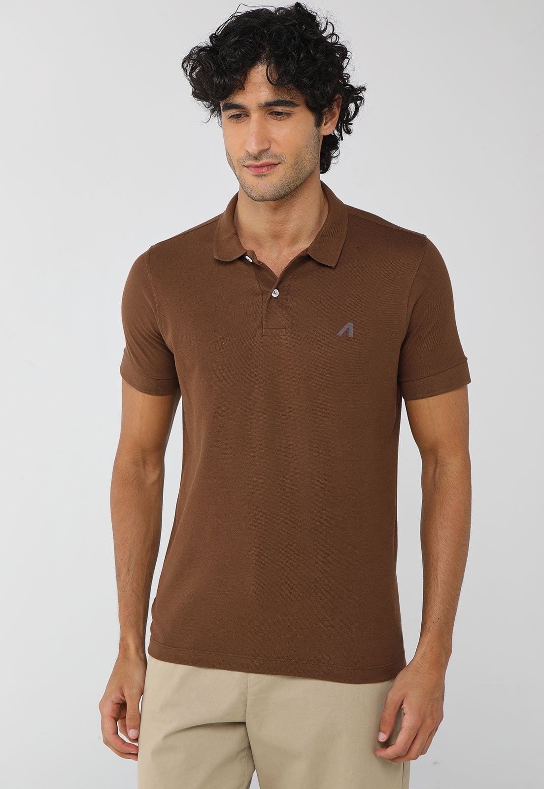 Imagem principal Polo Masculina Aeropostale Aeropostale marrom