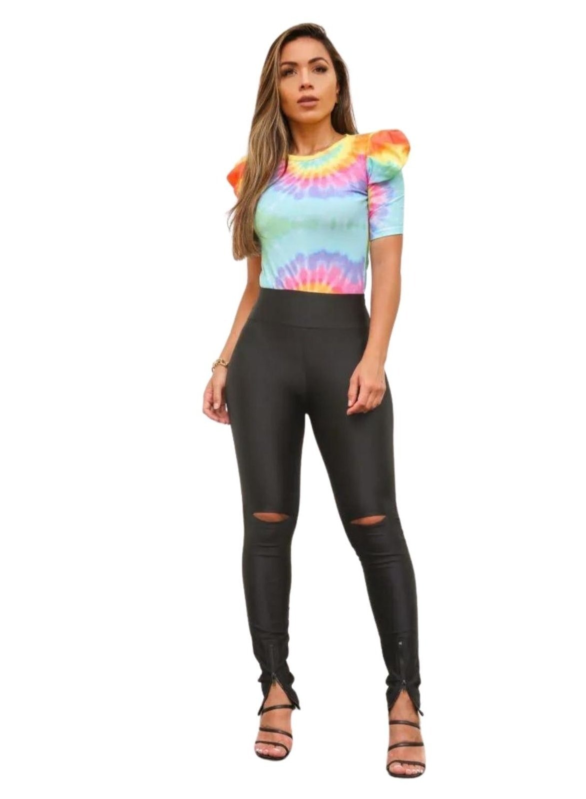 Imagem principal Calça Legging Gloss Abertura Cia do Vestido preto