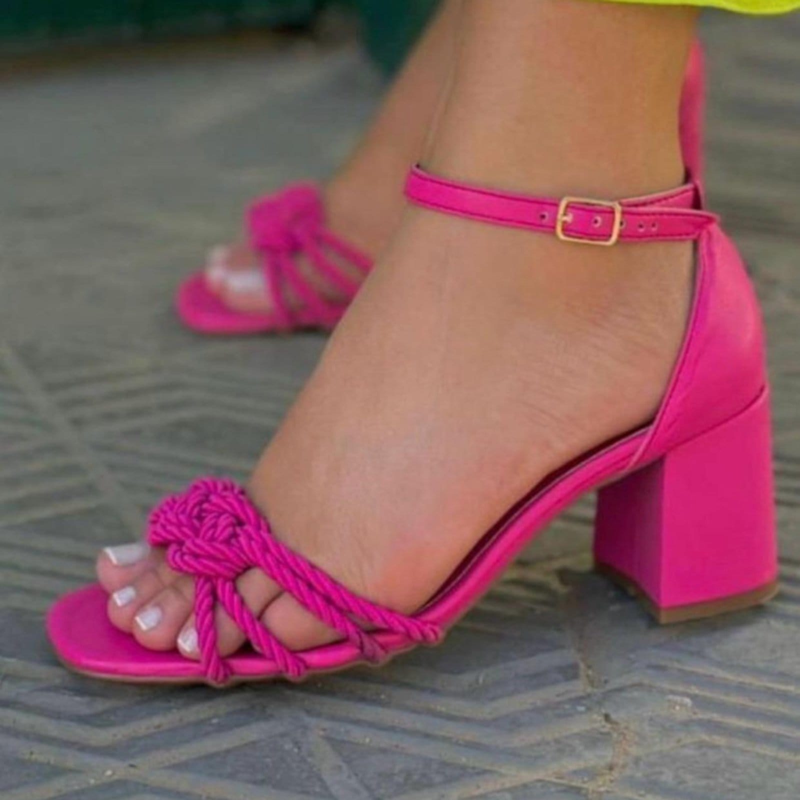 SANDÁLIA DELAZARI SALTO BLOCO