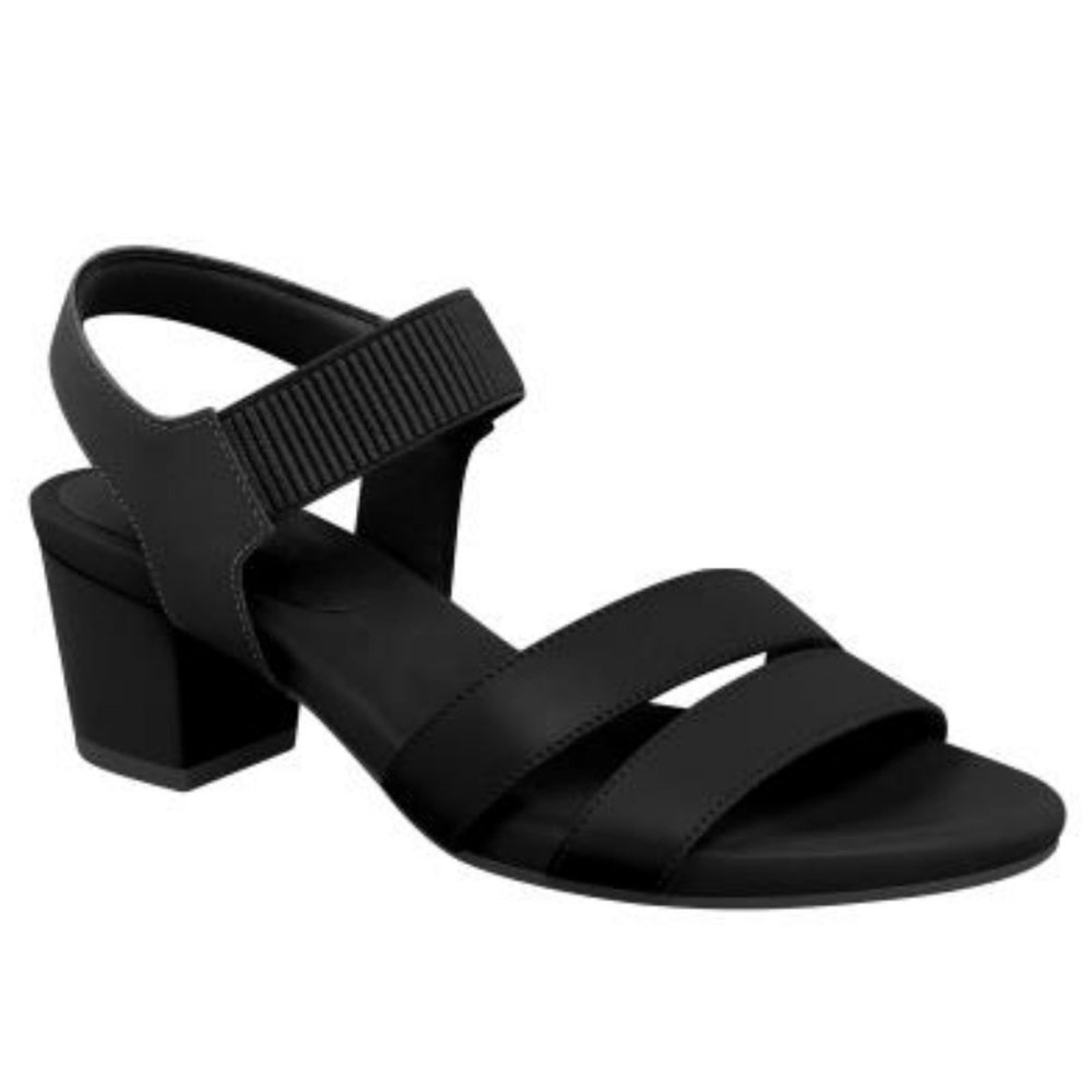 Imagem principal Sandália Feminina Salto Bloco Couro Usaflex Y8209 Usaflex preto