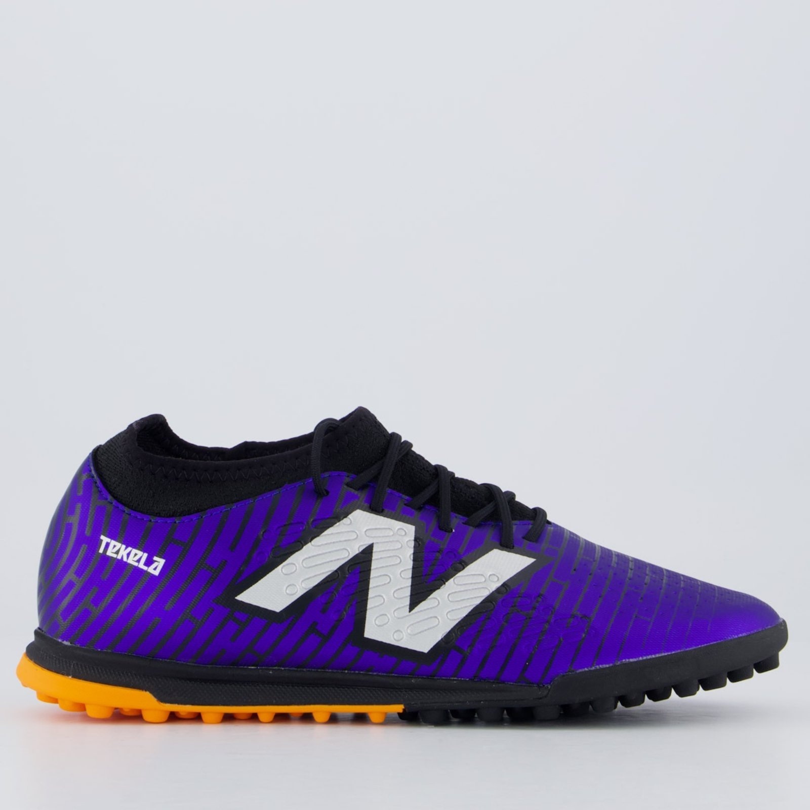 Imagem principal Chuteira New Balance Tekela Magique Society Roxa e Laranja New Balance roxo
