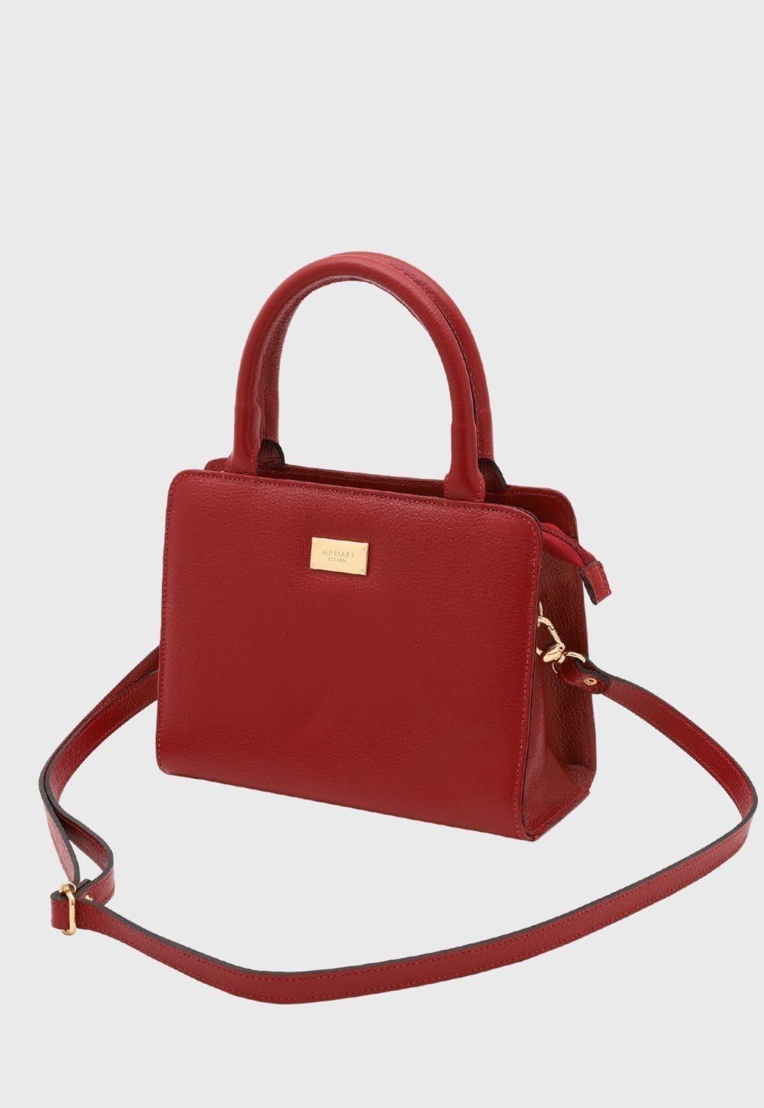 Bolsa Transversal Couro Mariart Maia Cereja